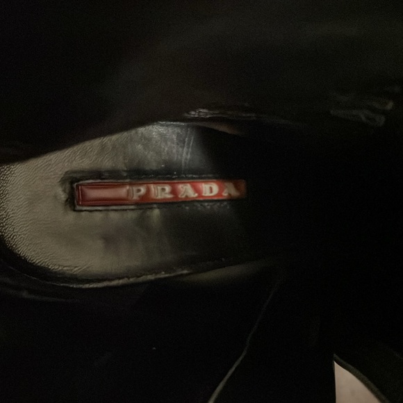 🔥SALE🔥PRADA SPORT zip up ankle bootie in black nylon featuring logo trim. 37 - Picture 4 of 10